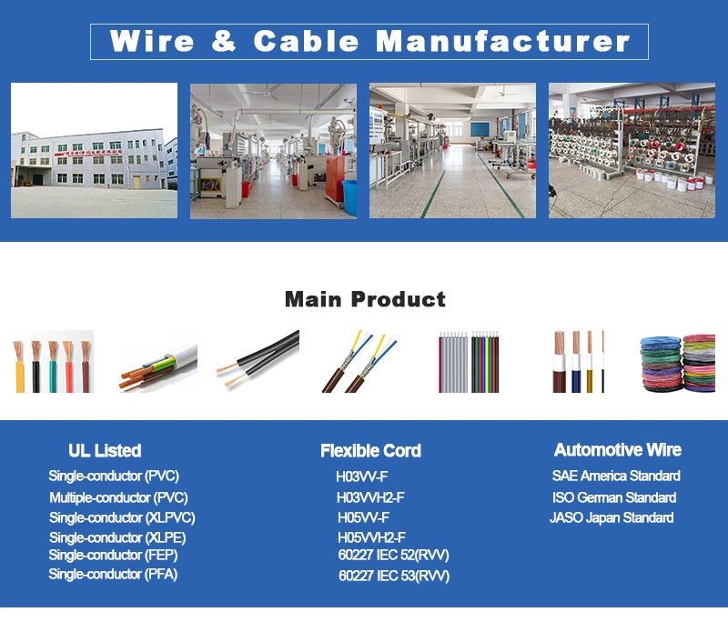 High Quality 26AWG Sr-PVC Insulated Hook up Copper Electrical Cable Wire UL1061 with Single Conductor for Medical Equipment